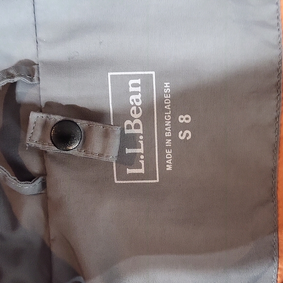 L.L. BEAN Gray Orange Nylon Hooded Windbreaker Jacket - Picture 2 of 16